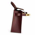 Fully hand-sewn👉Second generation Mini Kelly 19cm imported Epsom leather Hermès red gold buckle