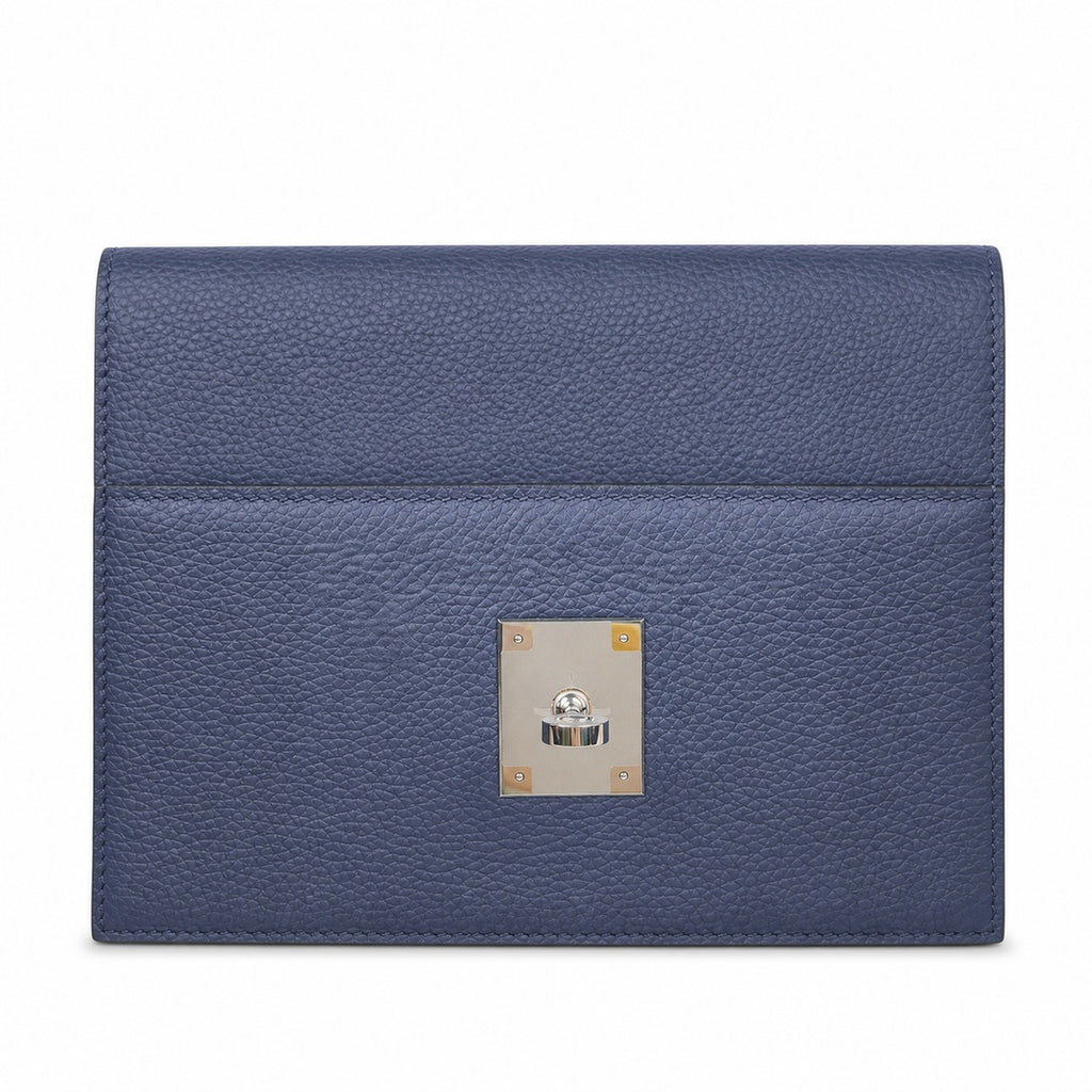 🆕 In stock Kelly Messenger messenger bag for men and women, sapphire blue silver buckle, imported leather, all-steel hand-waxed thread, the best value for money on the Internet. The classic combinatio