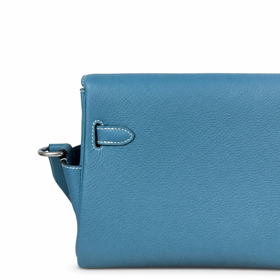 🆕 Available in stock: kelly messenger men's and women's bags, denim blue and silver buckles, imported leather, all-steel hand-waxed thread, the highest cost-effectiveness on the Internet. Unisex messe