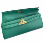 Kelly Cut 31 Clutch Epsom Leather Picture Malachite Green
