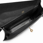 kelly Depeches 25cm Epsom leather 89 Noir black top handcrafted! Counter quality!
