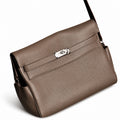 Kelly Messenger messenger bag, large size, pewter gray Togo leather, 🉑Pre-order Togo calfskin messenger bag. - Flap with swivel hardware - Large internal zip pocket - Internal front pocket - 2 externa