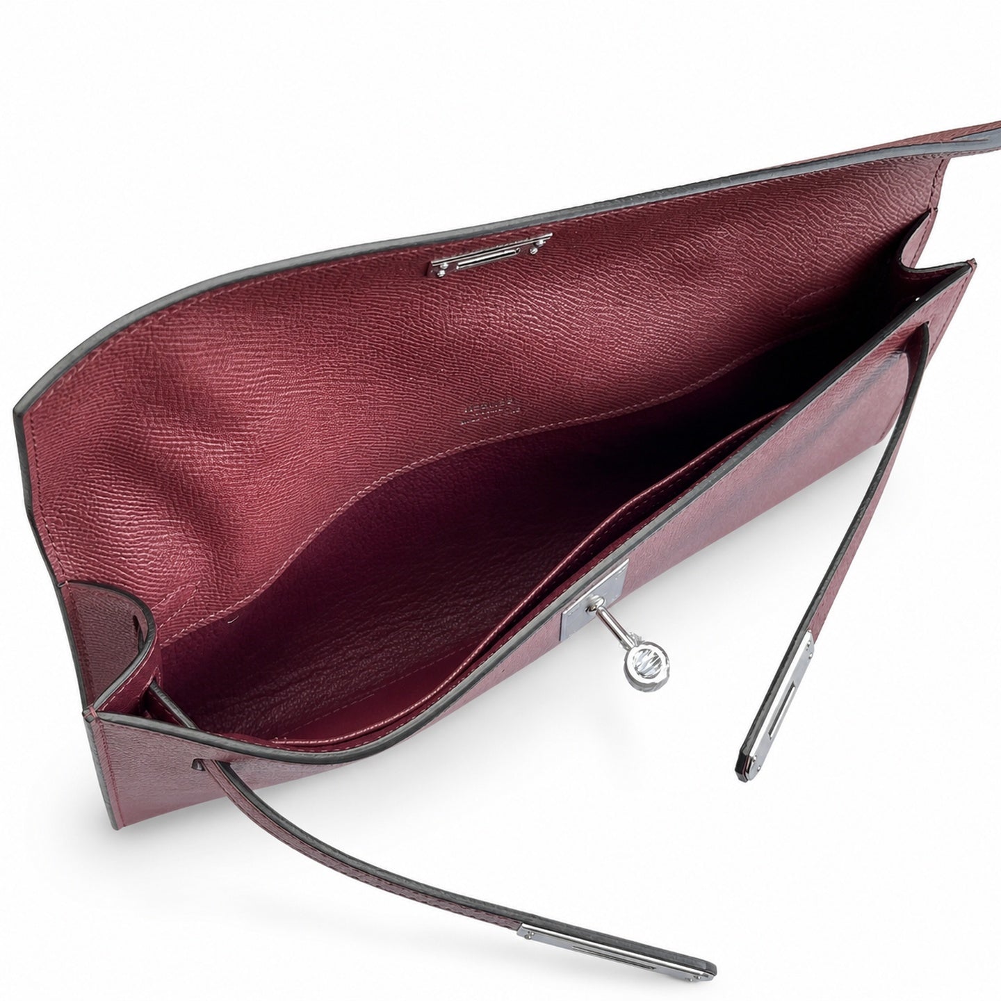 Kelly Cut 31 Clutch Epsom Leather Picture Burgundy