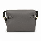 🆕 In stock Kelly Messenger messenger bag for men and women, pewter gray gold buckle, imported leather, all-steel hand-waxed thread, the highest cost performance on the Internet. The classic combinatio