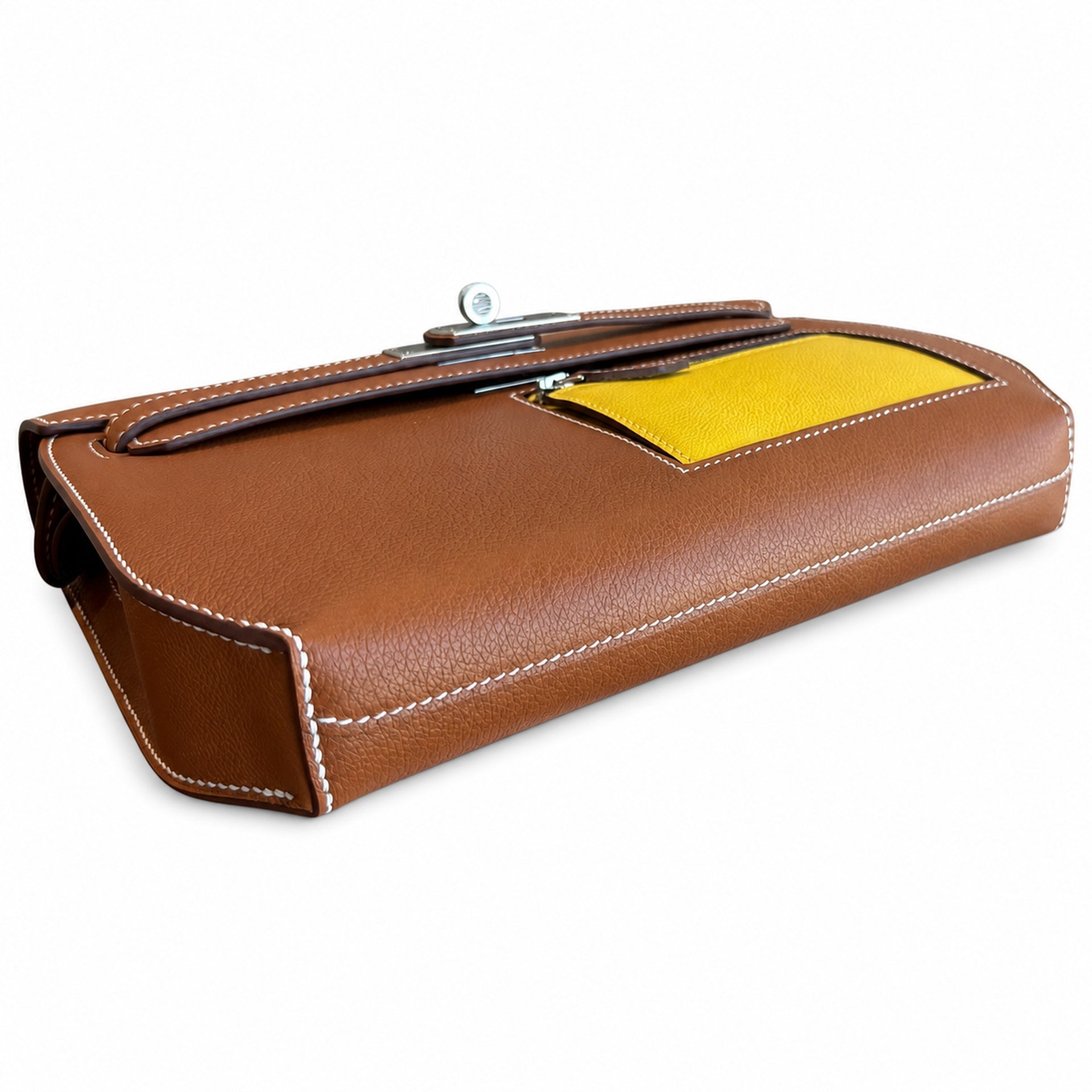 Kelly Depeches 25 clutch, Evercolor leather (with additional shoulder strap), can be worn cross-body, can be carried by hand or on the wrist, daily needs, seamless switch between business/leisure - ce