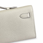 Kelly Cut 31 Clutch Epsom Leather Picture Milkshake White