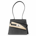 Kelly Desordre 20cm Sellier double-sided Epsom original palm print leather ck89 black Noir silver buckle PHw top hand sewing