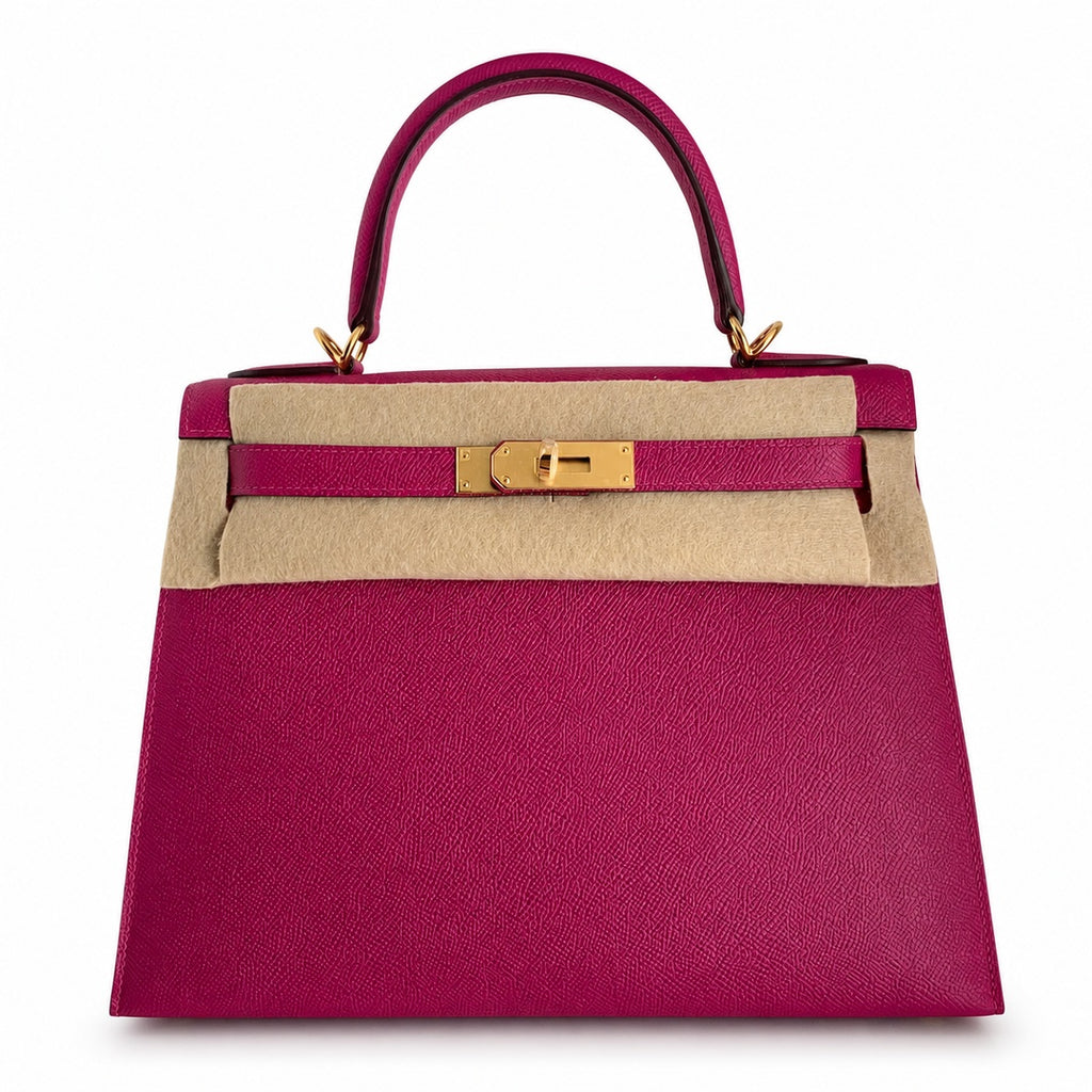 Custom order💕kelly28 L3 rose purple epsom gold buckle, fully hand-sewn with wax thread✈✈