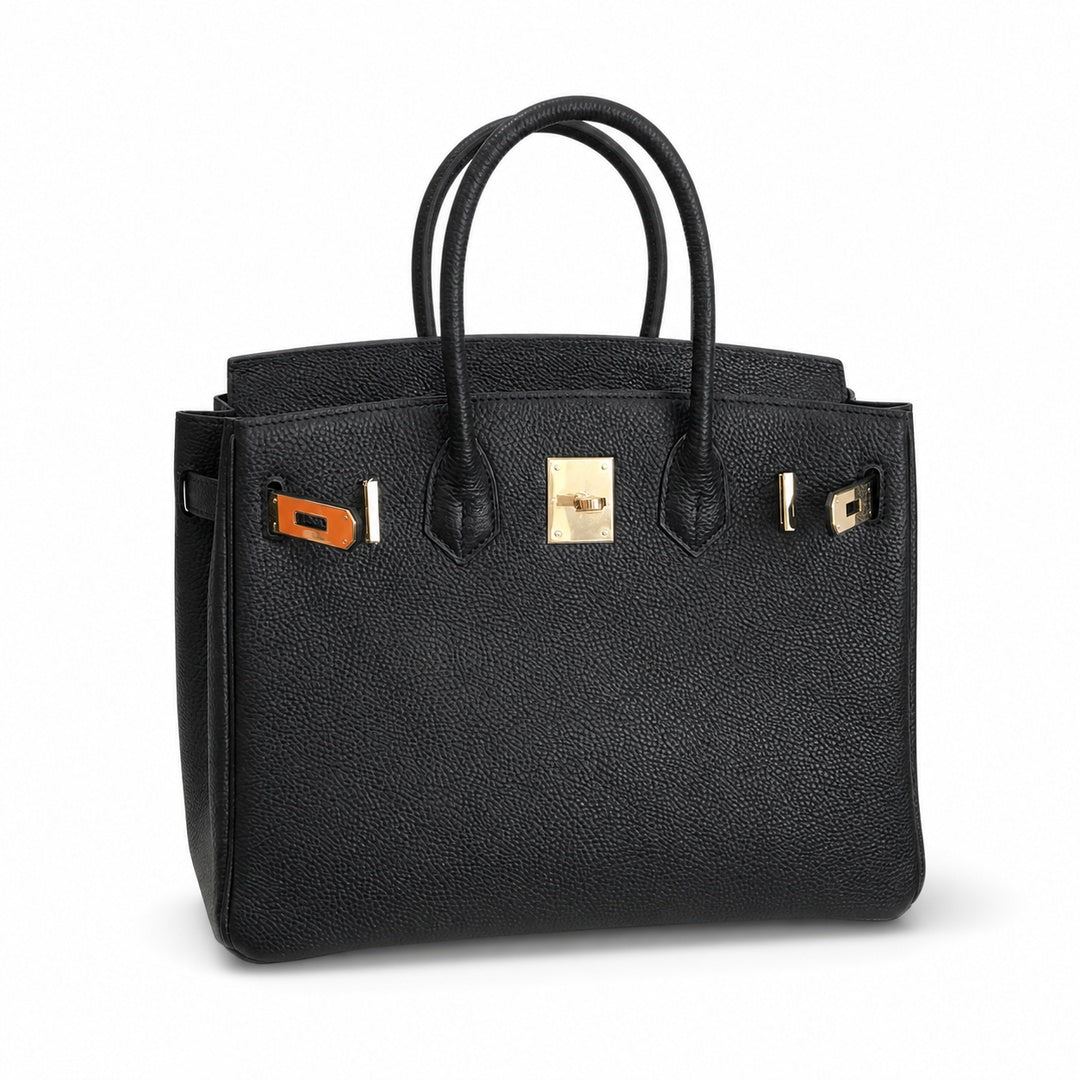 Birkin Retourne in Noir Togo Leather with Contrast Interior (Gold Hardware)