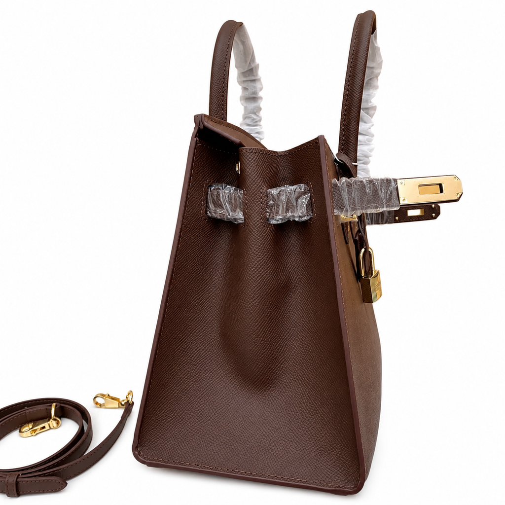 Birkin Style 25/30 Sellier in Chocolat Epsom Leather (Gold Hardware)