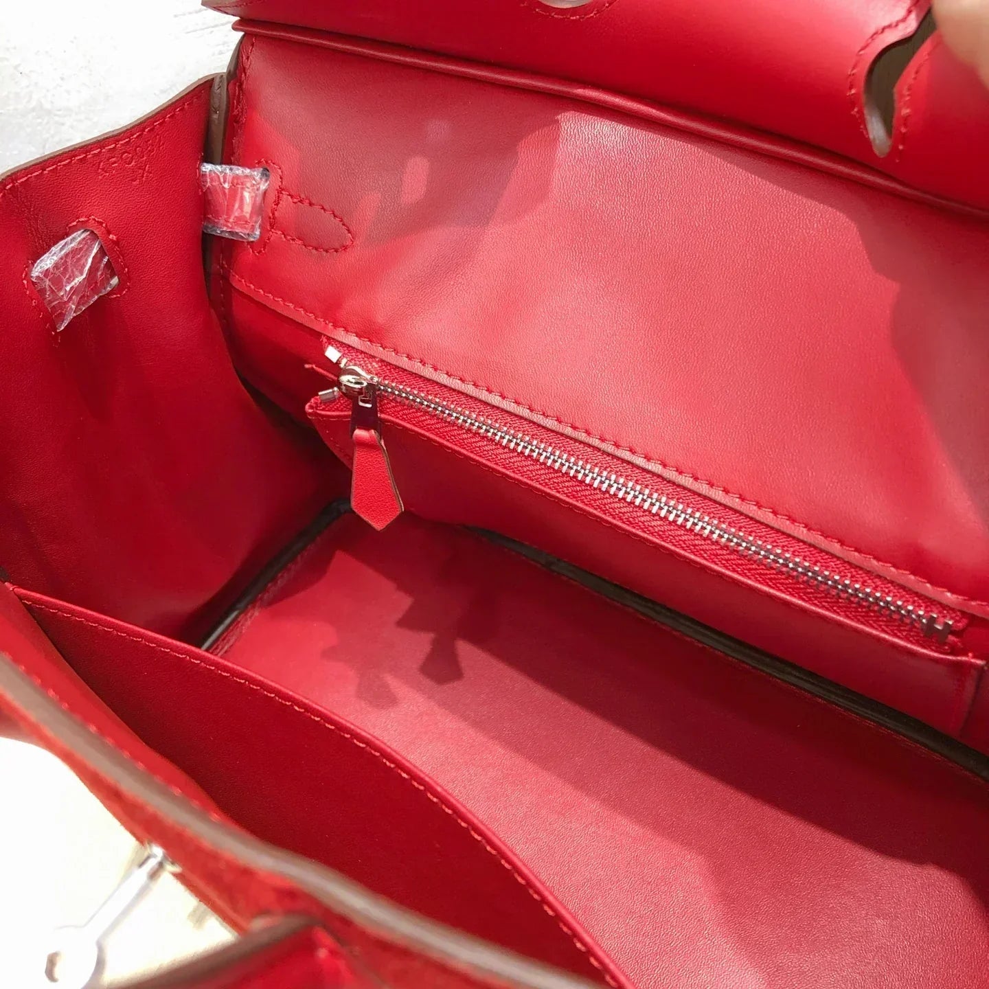 Birkin 25 Palladium Hardware Rouge Vif Doblis