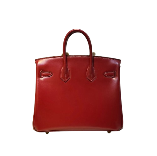 Birkin 25 Sellier in Rouge H Boxcalf Leather (Gold Hardware)
