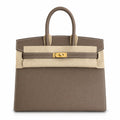 Birkin 25 Sellier 18 Etoupe Epsom Gold Hardware