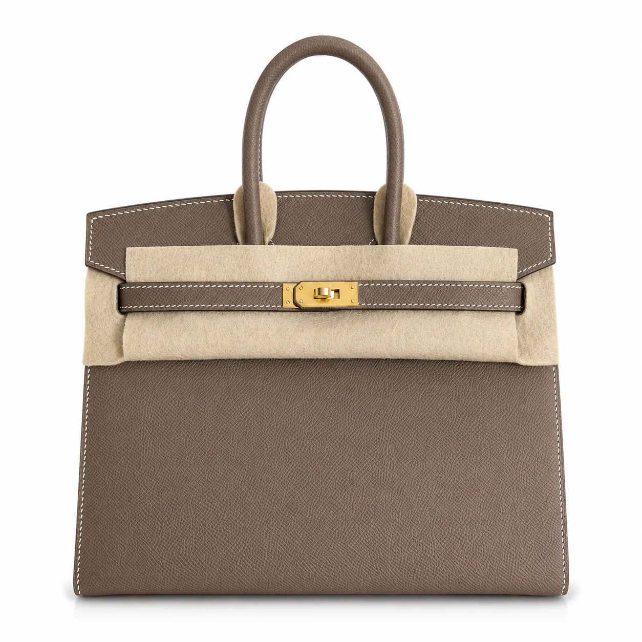 Birkin 25 Sellier 18 Etoupe Epsom Gold Hardware