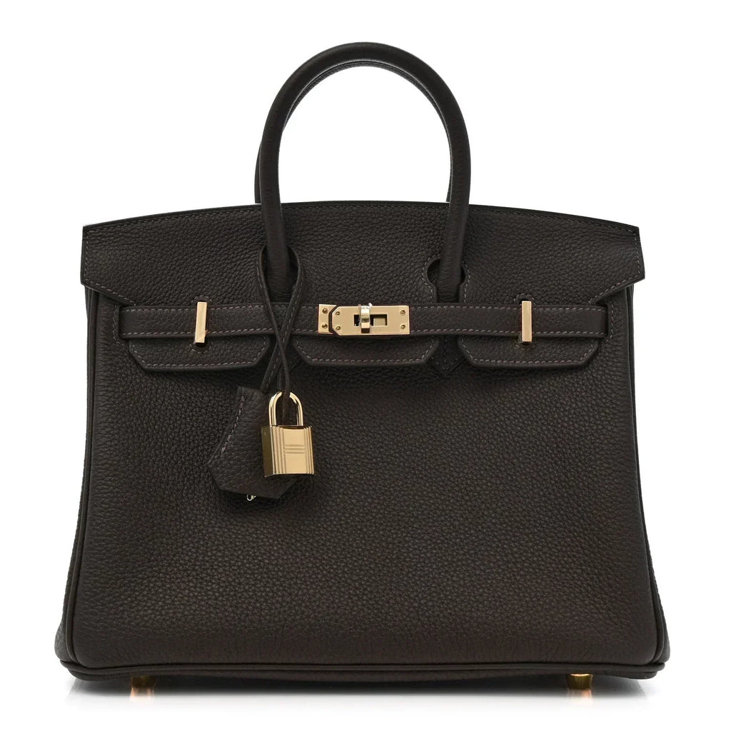 Birkin 25 Togo handbag is made of extremely soft calfskin