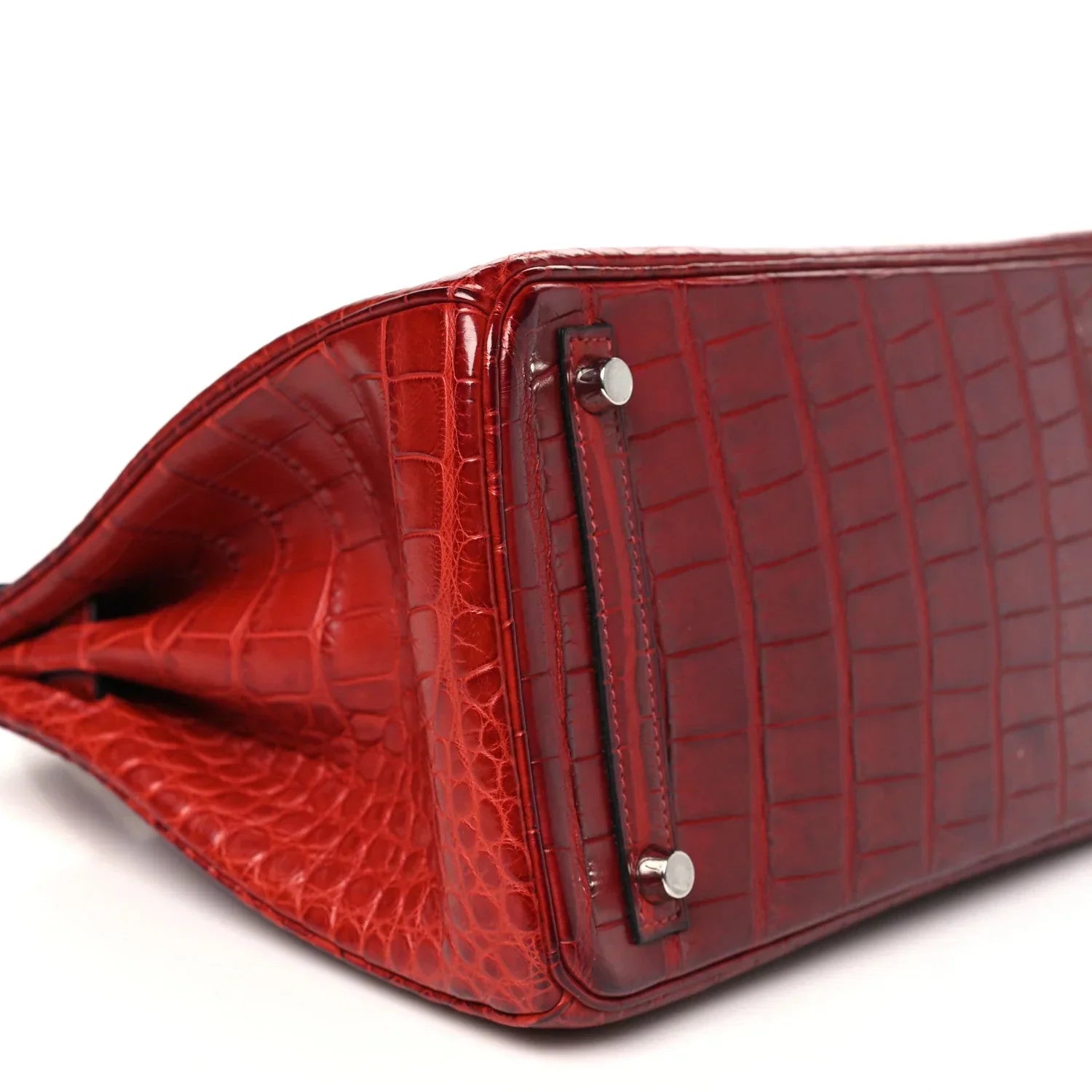 Birkin 30 Rouge Matte Alligator Gold Hardware
