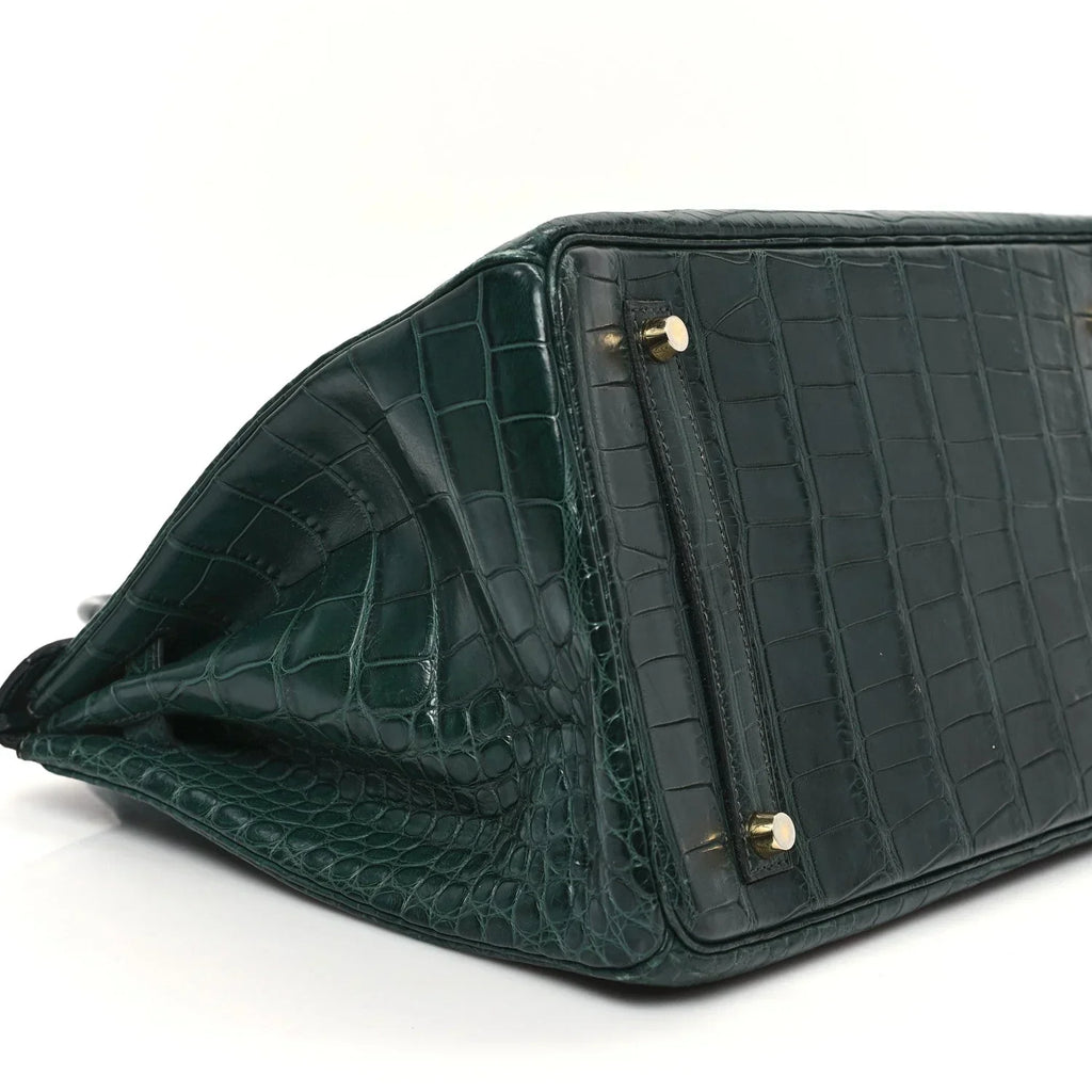 Birkin Vert Titien Matte Alligator Gold Hardware