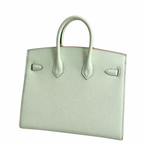 Birkin 25 Sellier Vert Fizz Epsom Silver Hardware