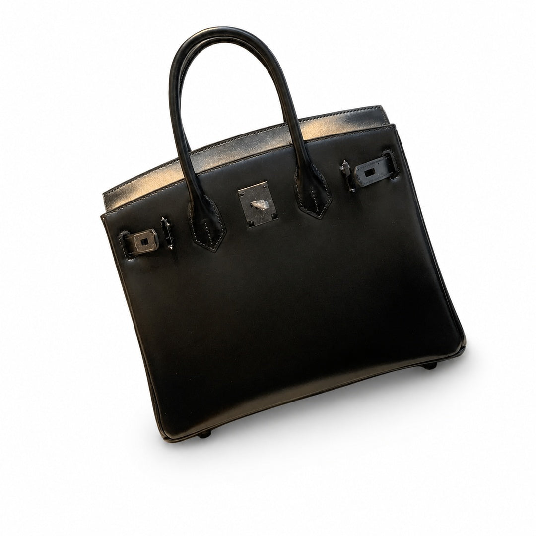 Rare Limited Edition Birkin 30cm So Black Total Matte-Hardware Luxury Tote