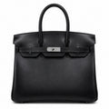 Rare Limited Edition Birkin 30cm So Black Total Matte-Hardware Luxury Tote