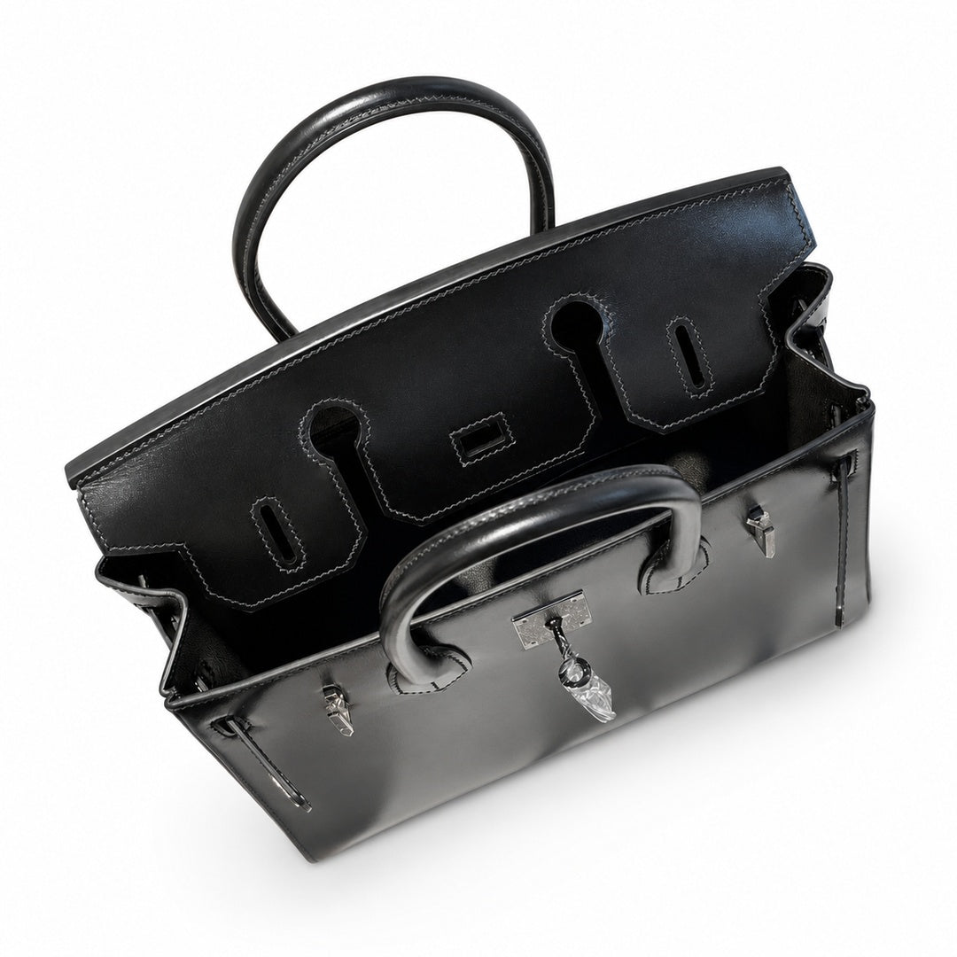 Rare Limited Edition Birkin 30cm So Black Total Matte-Hardware Luxury Tote