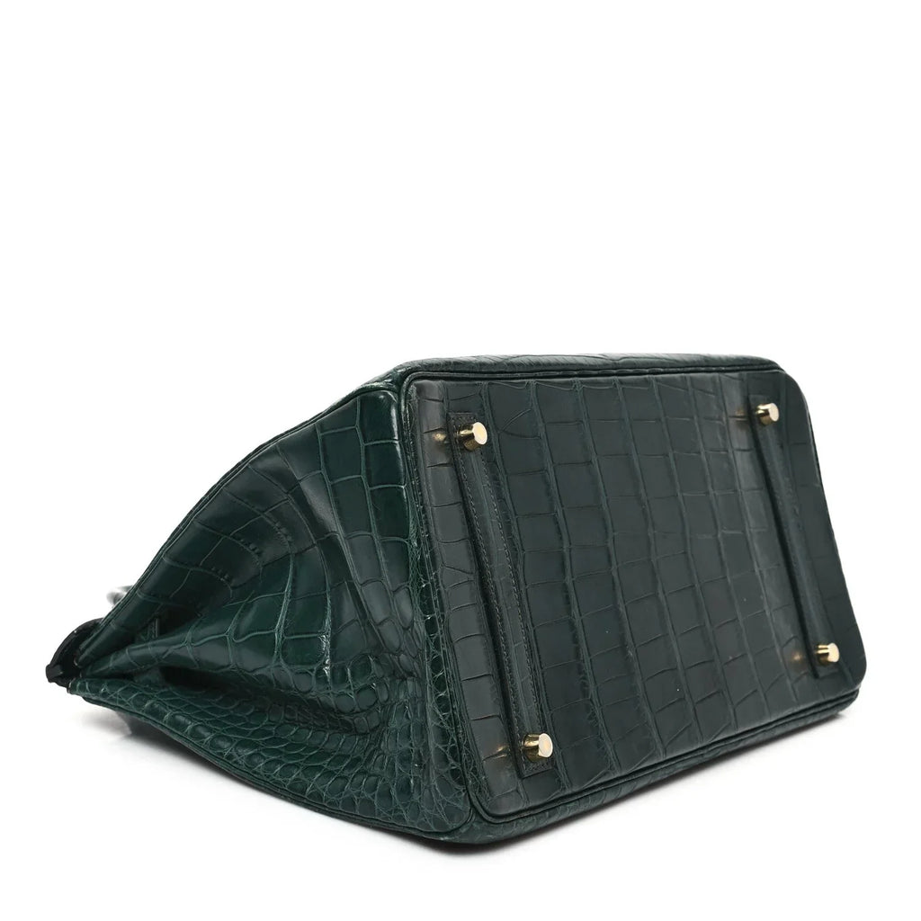 Birkin Vert Titien Matte Alligator Gold Hardware