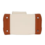 Multi-Pocket Birkin Cargo 25cm Tote in Gold Brown Leather & Canvas