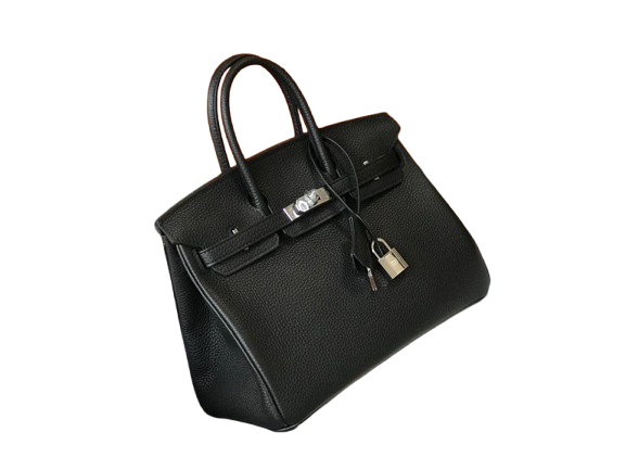 Birkin Retourne in Noir Togo Leather with Contrast Interior (Palladium Hardware)